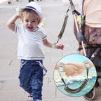 Toddler Backpack Harness with Leash (Black, Black Link)