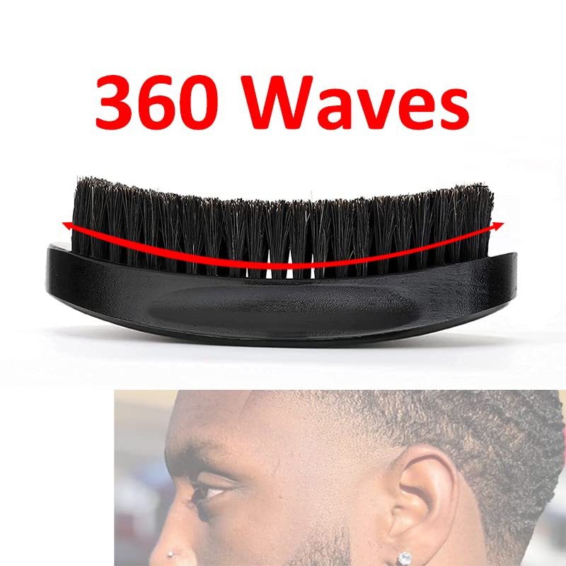 360 Curved Wave Brush For Men (Black)