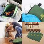 Premium Canvas Tool Pouch Zipper Bag (13/11.5/9.5/7.5 inch / Army Green)