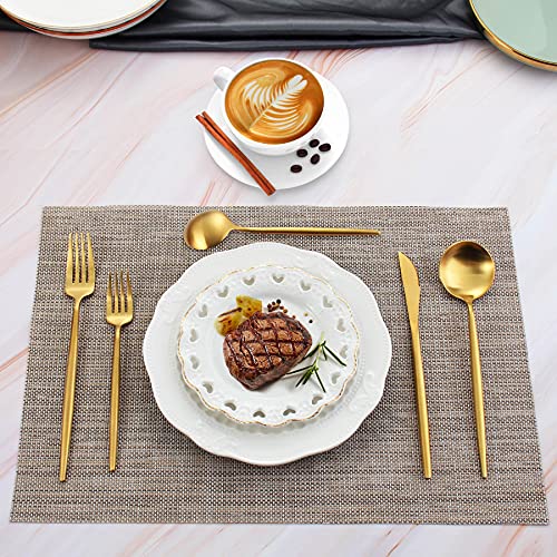 Matte Gold Silverware Set (Matte Gold)