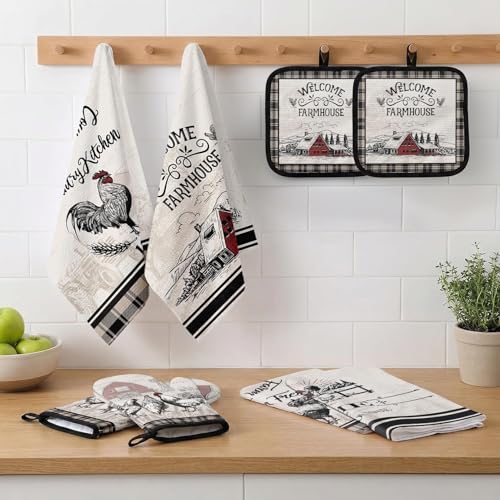 Rooster Kitchen Decor Set (Farmhouse Rooster)