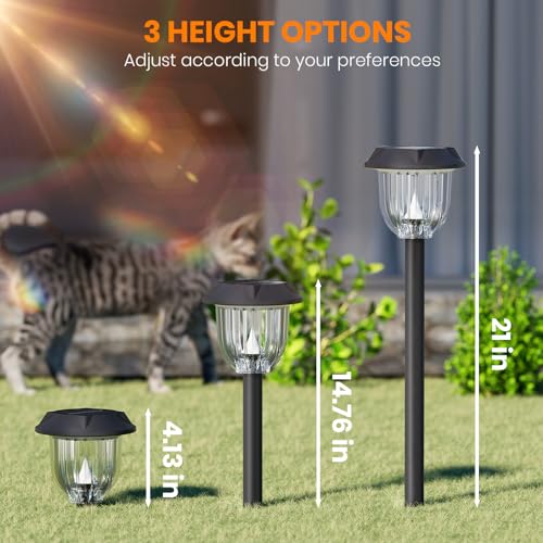 Solar Lights Outdoor (Cool White / 6 Pack)
