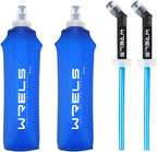 Folding Soft Flask Portable Collapsible Running Lightweight Water Bottle by WRELS