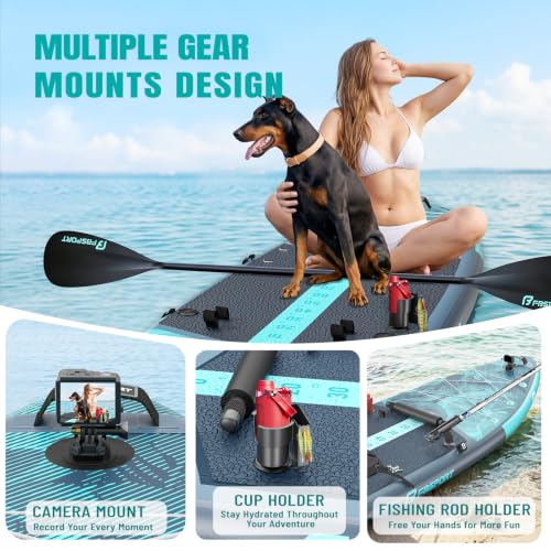 11'6" Premium Stand Up Paddle Board (Blue Teal)
