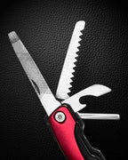 11-in-1 Multitool Pliers - Stainless Steel Pocket Knife with Pliers, Screwdriver & Bottle Opener - Aluminum Handle EDC Knives for Survival, Camping, Hunting, Hiking - Gift for Men Women(Silver) (Silver)