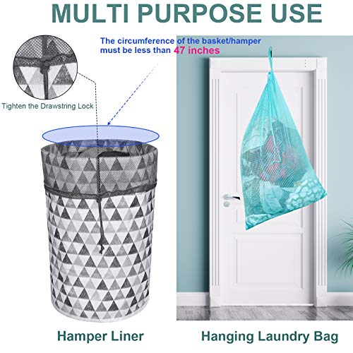 Mesh Laundry Bags (White,Yellow,Green)