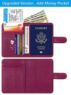 Passport Holder Cover Wallet RFID Blocking (Purple / Passport Covers)