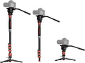 IFOOTAGE Cobra 3 Monopod with Pedal C180F-P with Fulid Head K5S, Carbon Fiber by IFOOTAGE