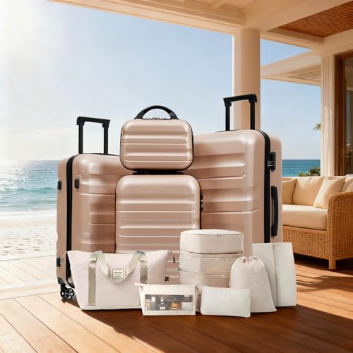 Luggage Set 13 Piece (Champagne / 13-piece Set)