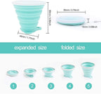 IYYI Collapsible Cups for Traveling, Silicone Collapsible Cups, Camping Mugs - Image 3