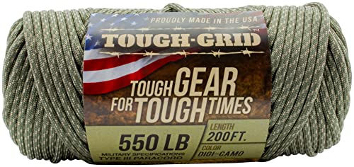 550 Paracord 100% Nylon (Digi-camo / 200 Ft.)