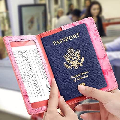 Passport Holder for Travel Essentials (rose red / Simplicity)