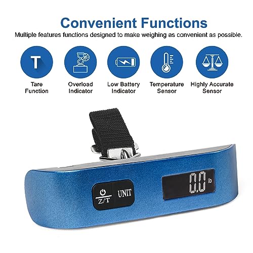 Digital Luggage Scale (Blue)