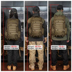 35L Tactical Backpack for Men (Black)