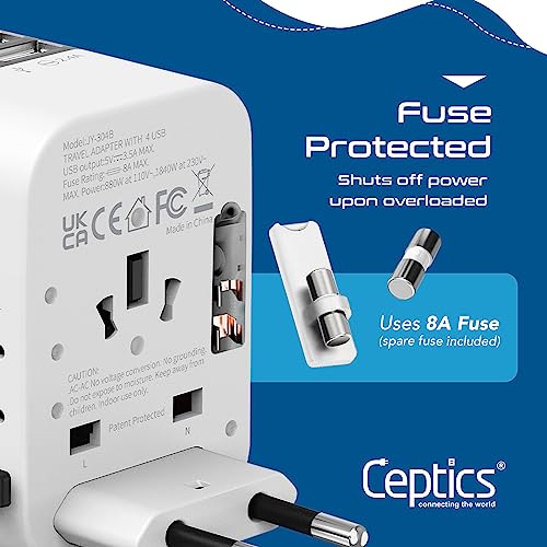 Travel Adapter Worldwide (White)