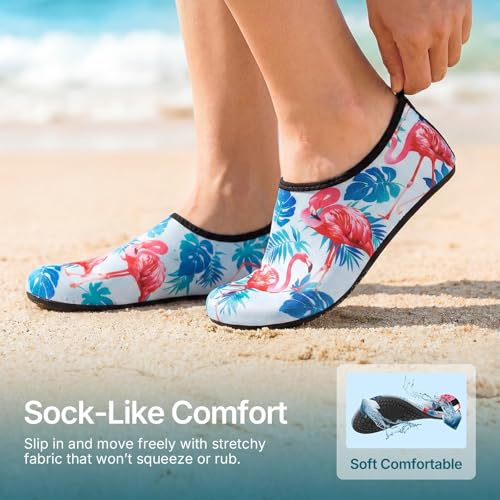 Water Shoes for Women Men Quick (13-14 Women/12-13 Men / Flamingo)