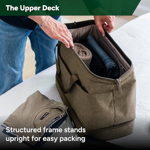 Double Decker Weekender 40L Travel Duffel Bag Water (Dune)