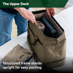 Double Decker Weekender 40L Travel Duffel Bag Water (Dune)