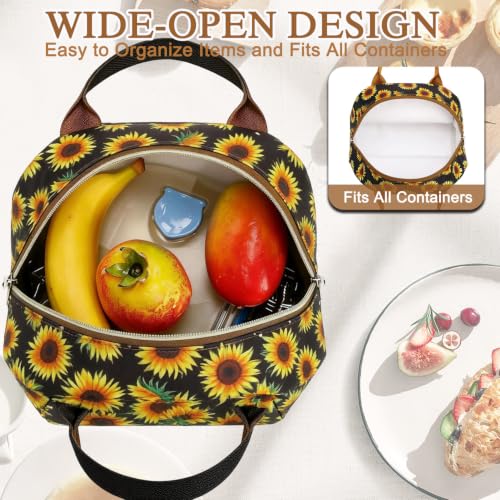Insulated Lunch Cooler Bag (Sunflower)