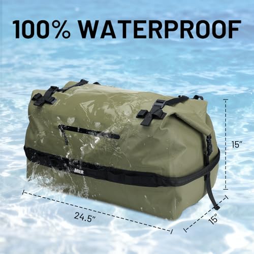 Large Waterproof Duffel Bag (Army Green / 80L)