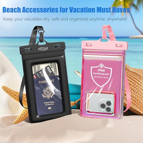 Waterproof Phone Pouch (Black + Pink / REGULAR SETS)