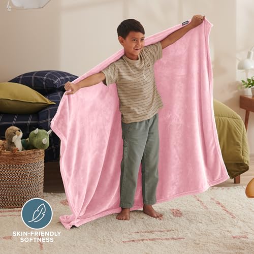 Fleece Blanket Luxury Microplush (Kid / 18 - Light Pink)