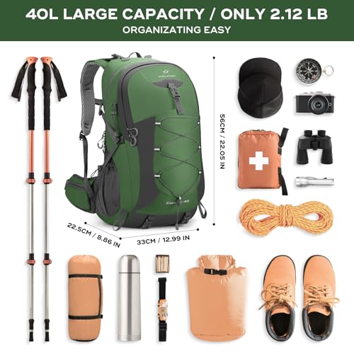40L Hiking Backpack (Green / 40l / Daypack Backpacks)