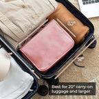 Hanging Travel Toiletry Bag for Women (Cherry Blossom Pink / 1 Pack)