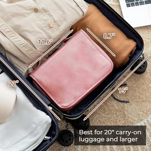 Hanging Travel Toiletry Bag for Women (Cherry Blossom Pink / 1 Pack)