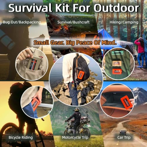 Pocket Survival Fishing Kit (Wildfire Orange)