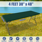 2 Pack Rectangle Spandex Fitted Table Cloth (Hunter Green / 48" x 30" (Rectangular))