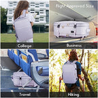 Large Travel Backpack Women (17.3 inch / Purple)