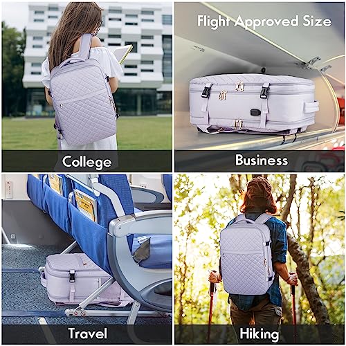 Large Travel Backpack Women (17.3 inch / Purple)