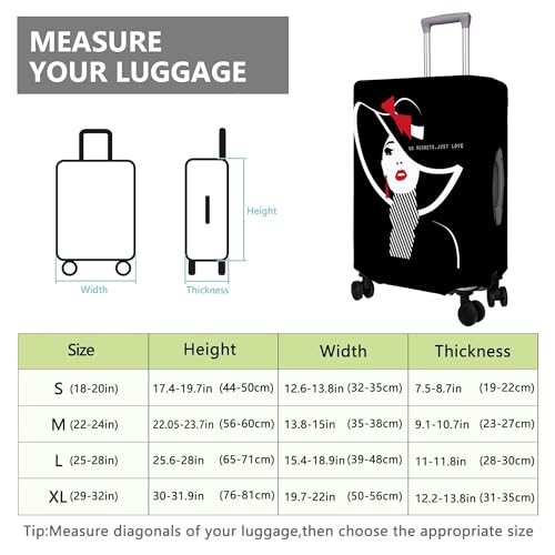 Travel Luggage Cover Suitcase Protector Fits 18 (Travel-16 / L(25-28in))