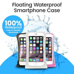 Floating Waterproof Phone Pouch Case Universal for iPhone Android (Pink)
