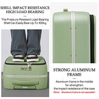 Carry On Luggage (Striped Avocado Green / 18-inch)