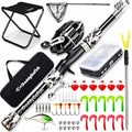 Kids Fishing Pole For Boys (Black (Complete Set) / 5ft)