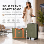 Luggage Sets 3 Piece (Olive Drab / 3 Piece Sets (21/Db/Tb))