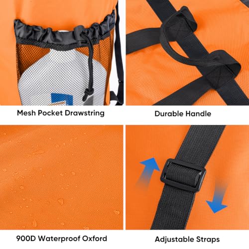 120L Laundry Bag Backpack (120L / Orange)