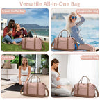 Women Travel Duffle Bags (Pink / X-Large)