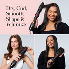 3-in-1 Multi-Styler Blow Dryer Brush with 3 Attachments (3-in-1 Styling System / Black)