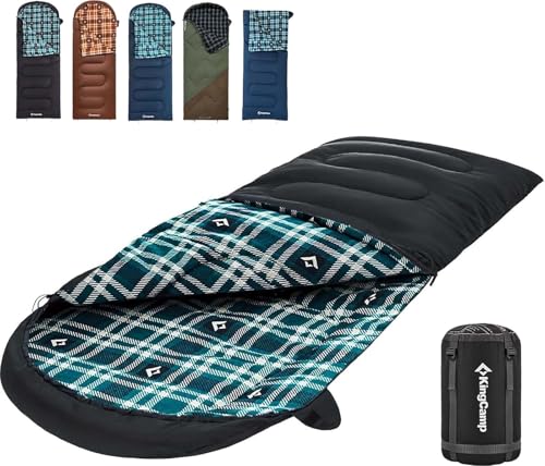 Sleeping Bag for Adults (BLACK / Right Zip)