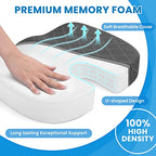Seat Cushion for Office Chair (XX-Large / Grey)