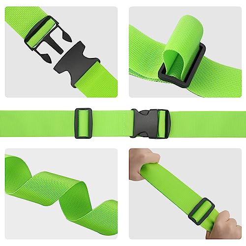 Luggage Straps for Suitcases (Black / 8Pcs)