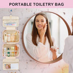 Travel Hanging Toiletry Bag (Pink / M)