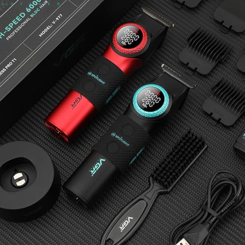 977 Cordless Hair Trimmer for Men with Zero (Black)