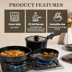 Pots and Pans Set (Black / 27 Pack)