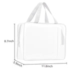 2Pcs Crystal Clear PVC Travel Toiletry Bag Kit - Image 4