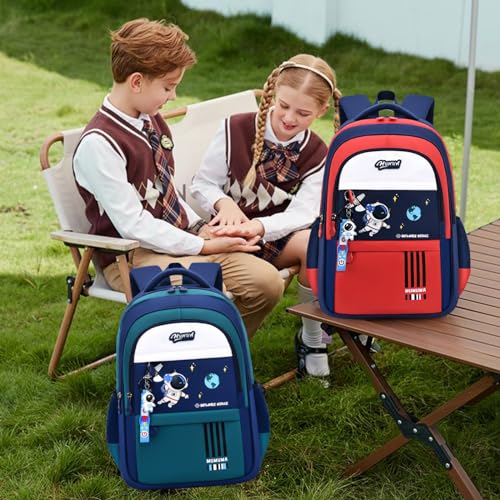 Astronaut space Backpack for Boys (Green-blue)