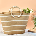 each Bags for Women Straw Tote Bag Summer Beach Bag Large Woven Straw Tote for Vacation Holiday (Kahaki)